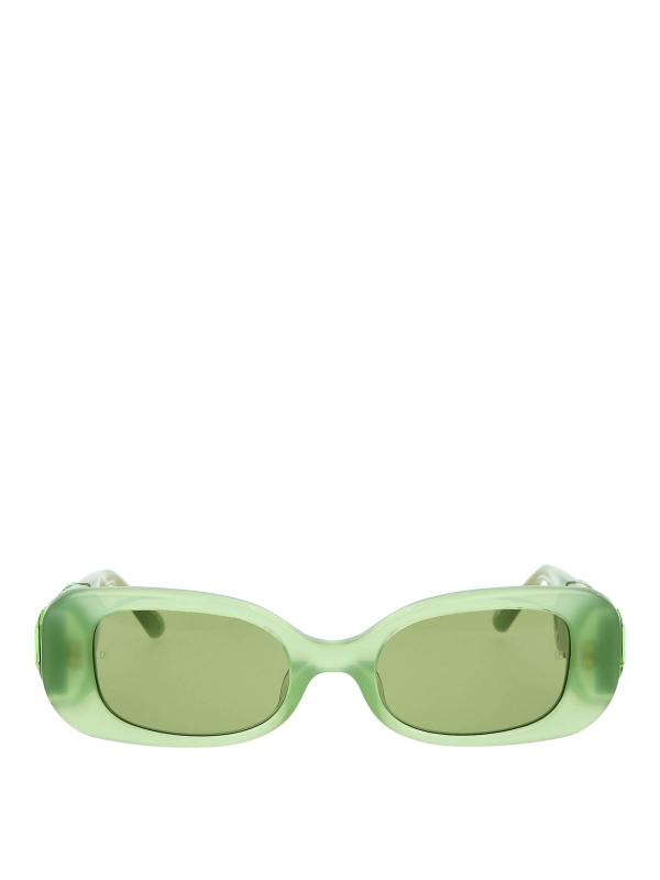 Linda Farrow Lunettes De Soleil - Vert