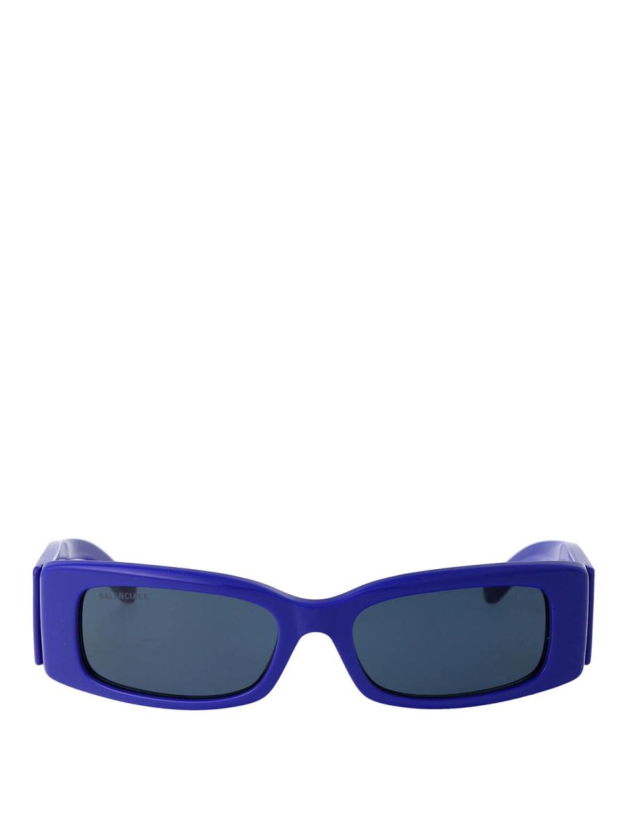Balenciaga Lunettes De Soleil - Bleu