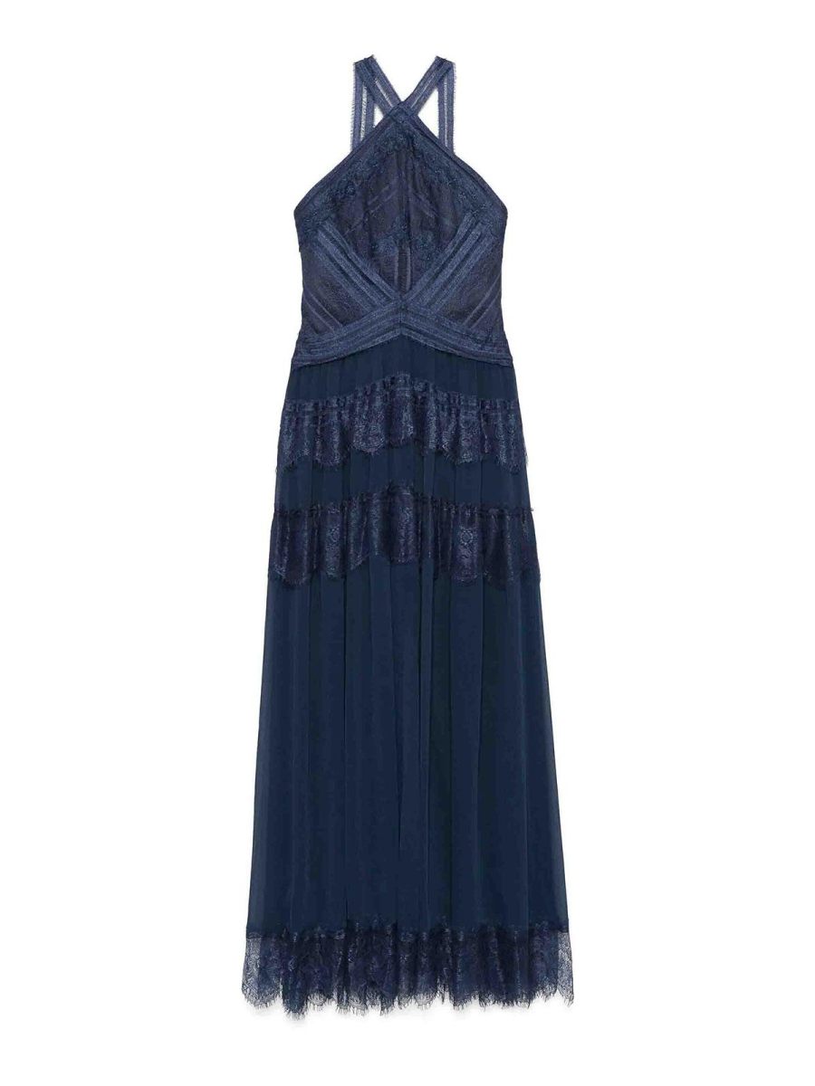Ermanno Firenze Robe Au Genou - Bleu
