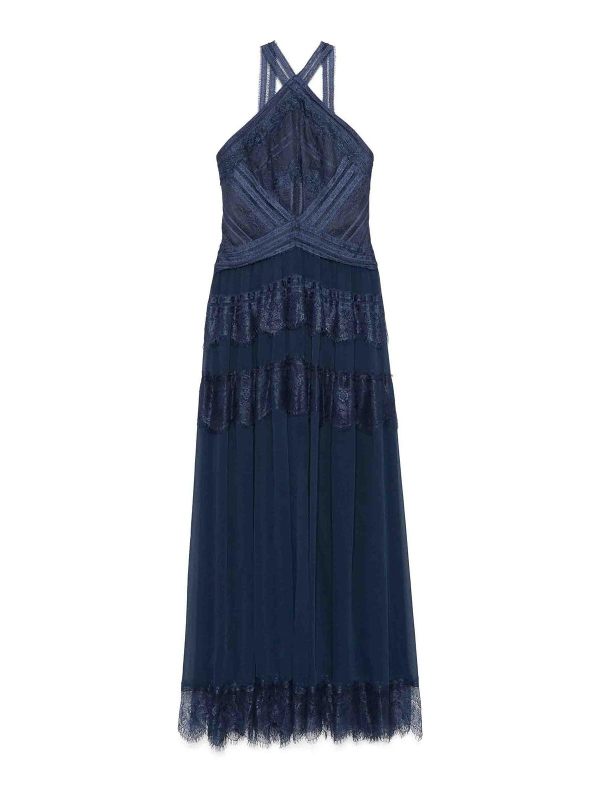 Ermanno Firenze Robe Au Genou - Bleu