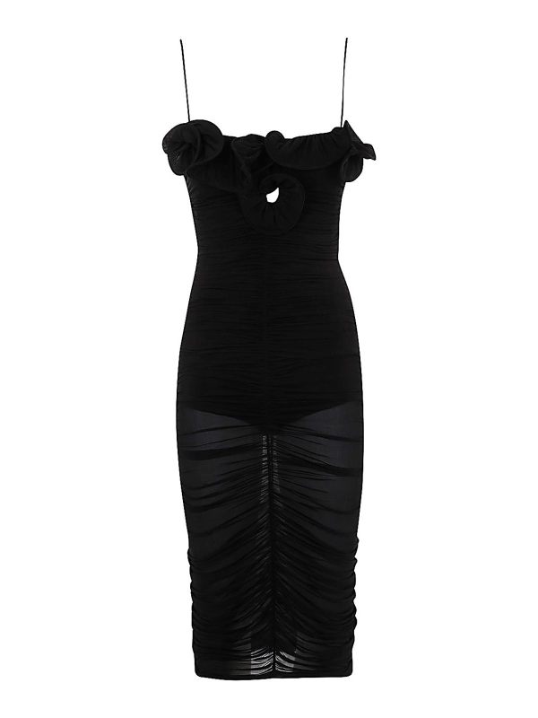 Magda Butrym Robe Au Genou - Noir