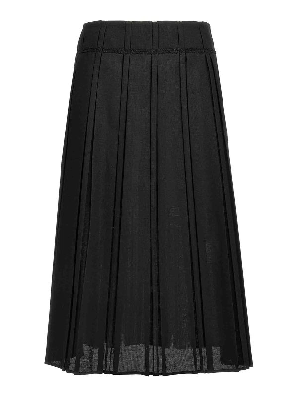Jil Sander Jupe Midi - Noir