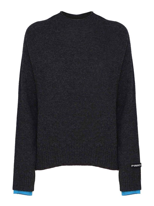 Pinko Pull Col Rond - Bleu