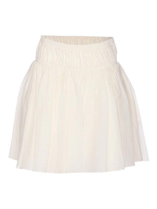 Alaïa Jupe Midi - Blanc