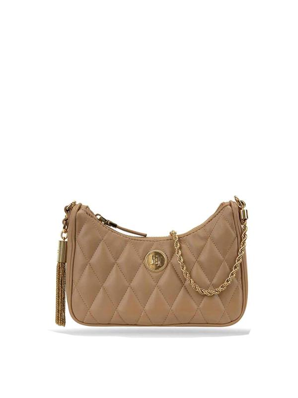 Elisabetta Franchi Sac Porté Épaule - Camel