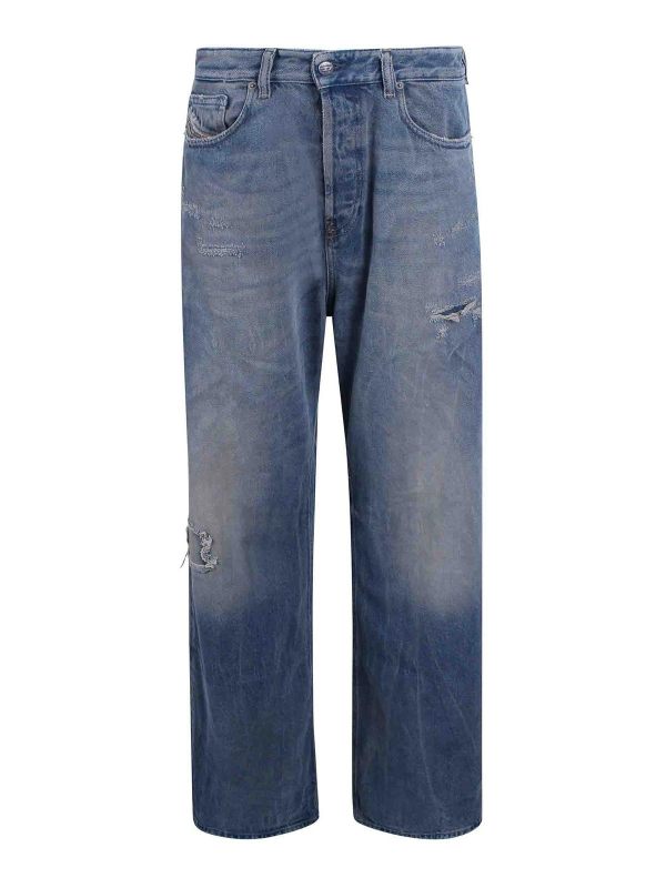 Diesel Jean Droit - Bleu