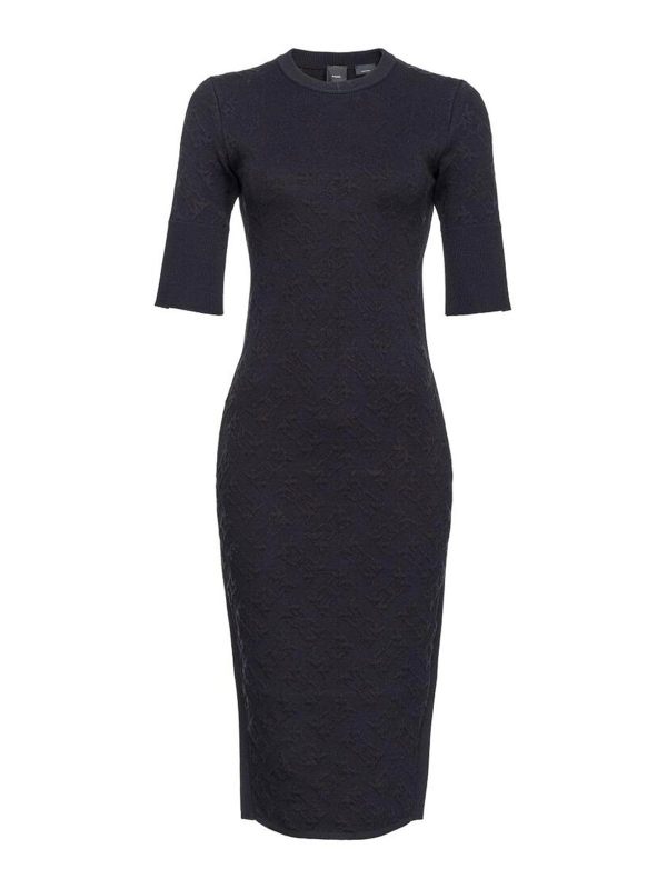 Pinko Robe Au Genou - Noir