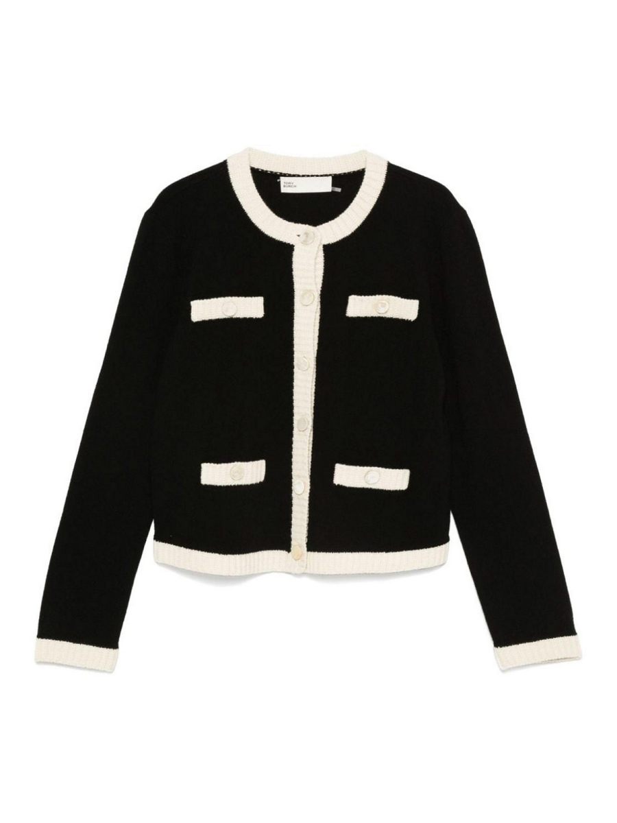 Tory Burch Pull Col Rond - Noir