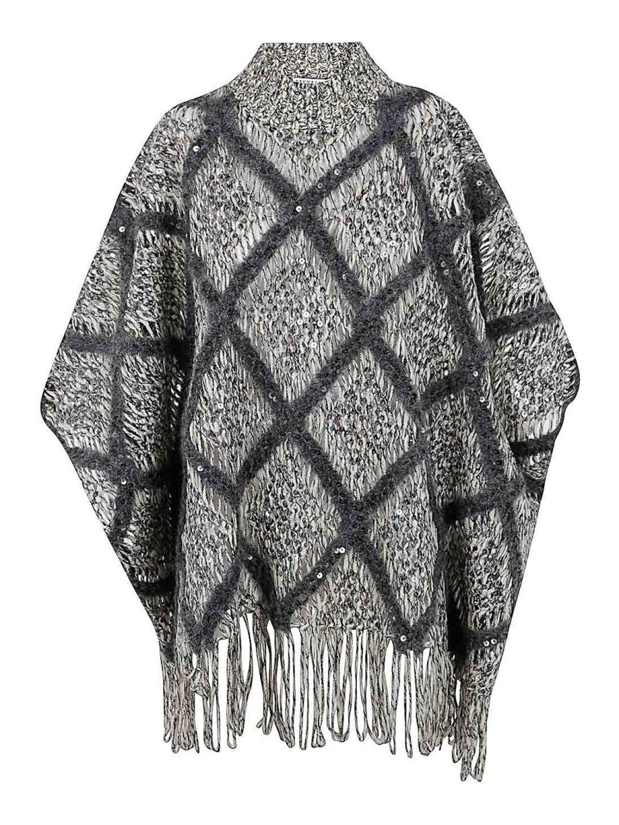 Brunello Cucinelli Cape - Gris