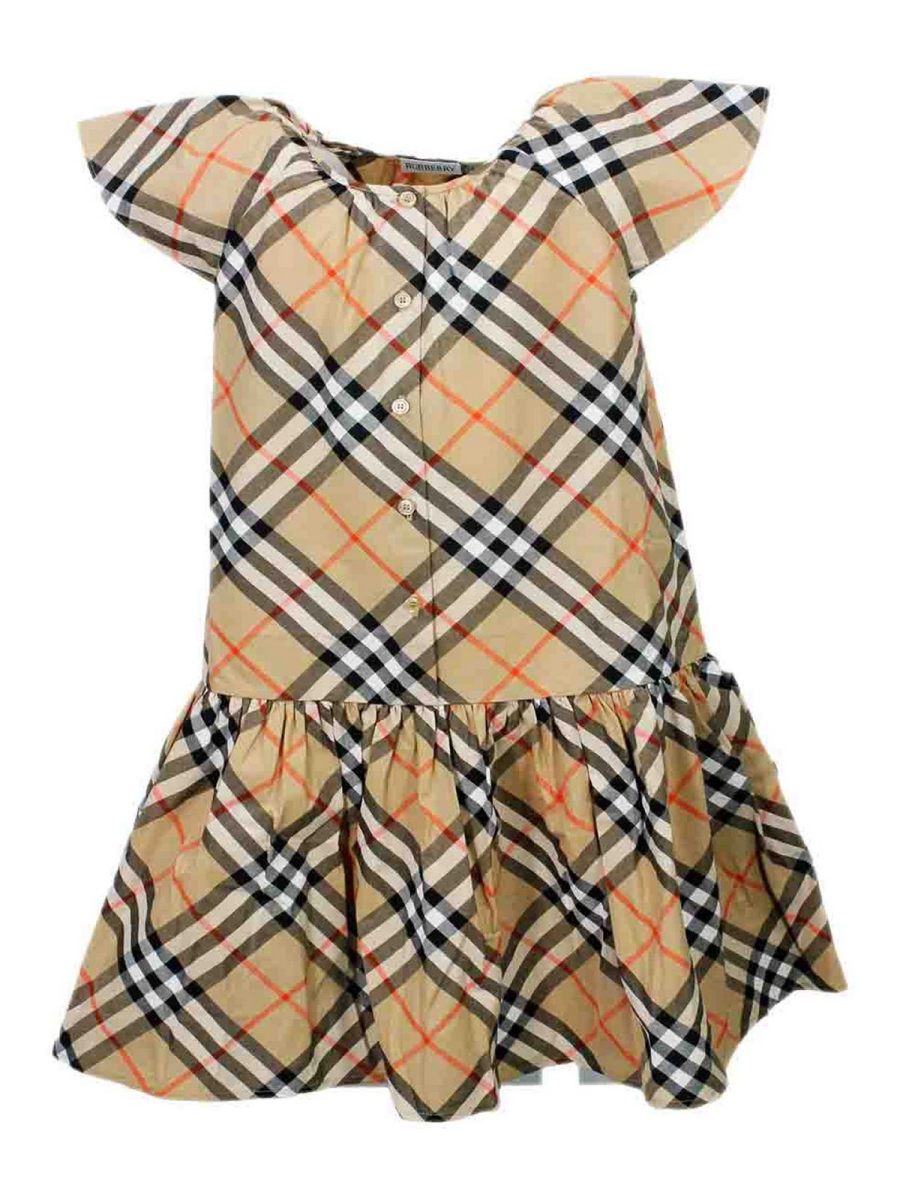 Burberry Robe Au Genou - Gris