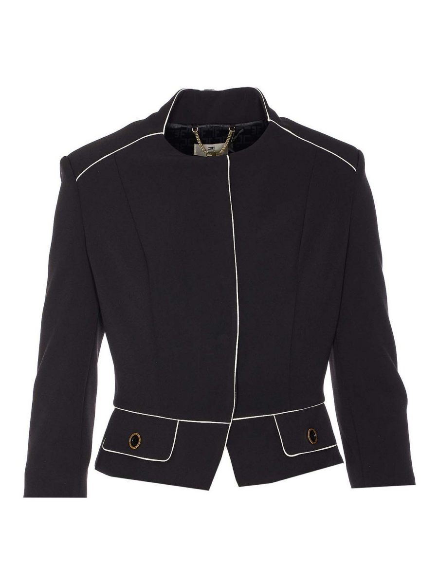 Elisabetta Franchi Veste Casual - Noir