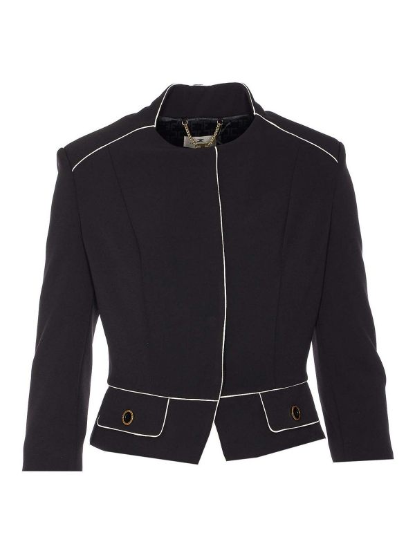 Elisabetta Franchi Veste Casual - Noir