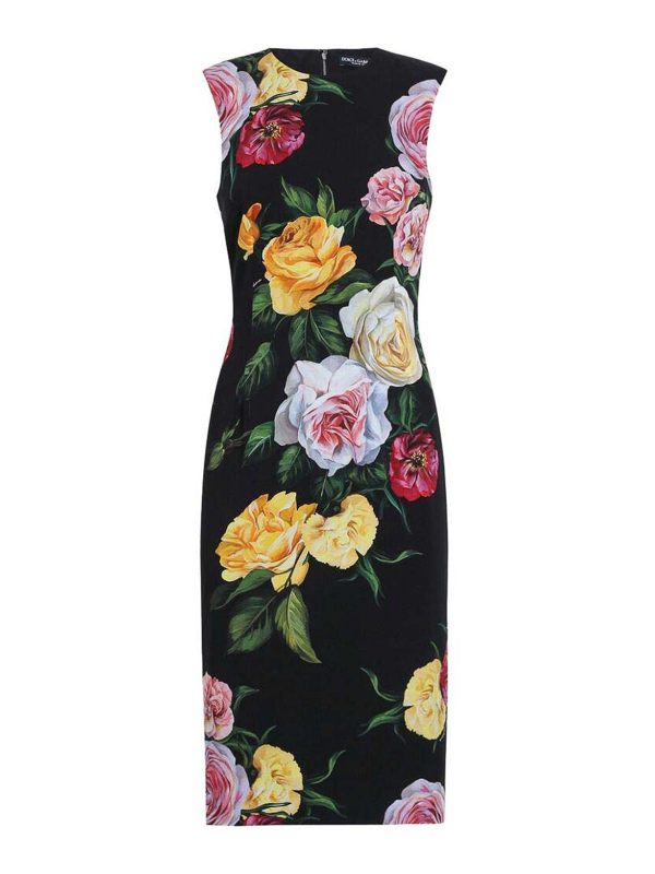 Dolce & Gabbana Robe Au Genou - Noir
