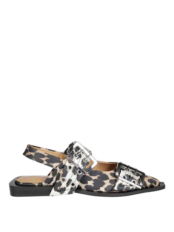 Ganni Ballerines - Imprimé Animal