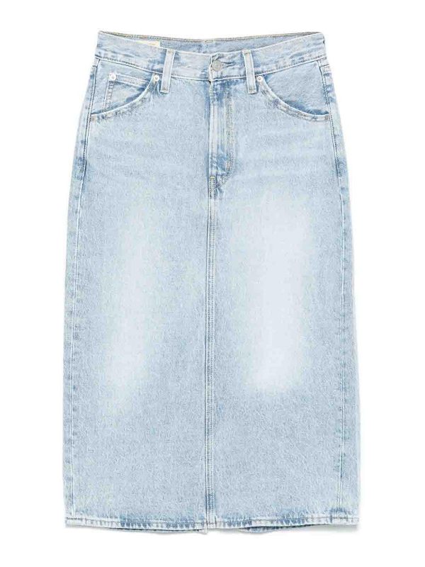 Levi'S Jupe Midi - Bleu