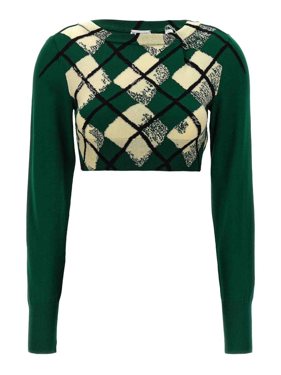 Burberry Pull Col Rond - Argyle