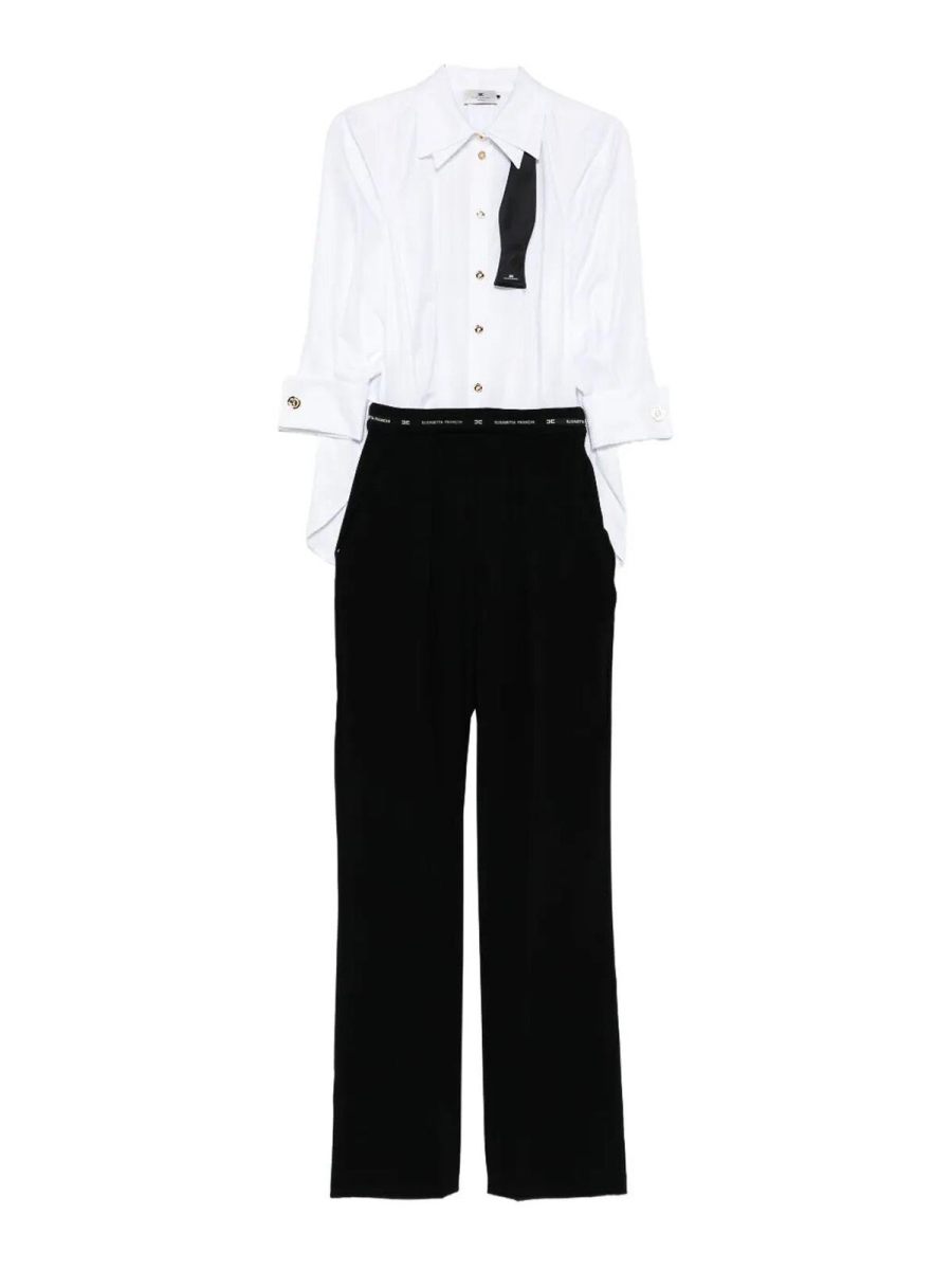 Elisabetta Franchi Combinaison - Blanc
