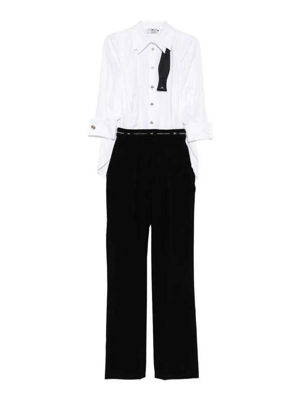 Elisabetta Franchi Combinaison - Blanc