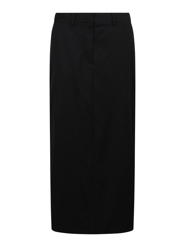 Helmut Lang Jupe Midi - Noir