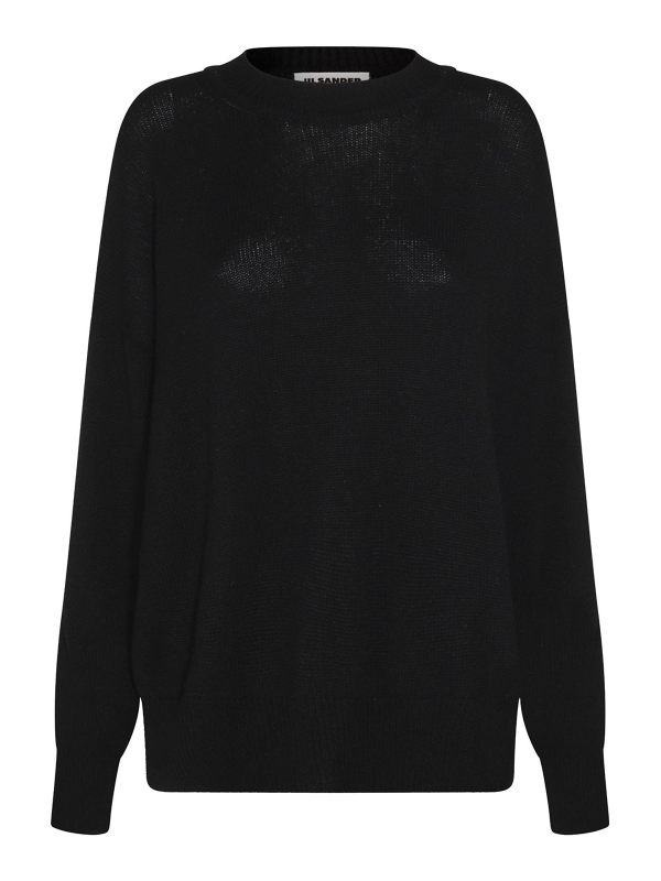 Jil Sander Pull Col Rond - Noir