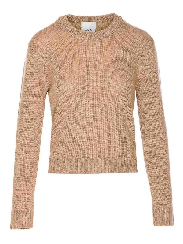 Allude Pull Col Rond - Beige