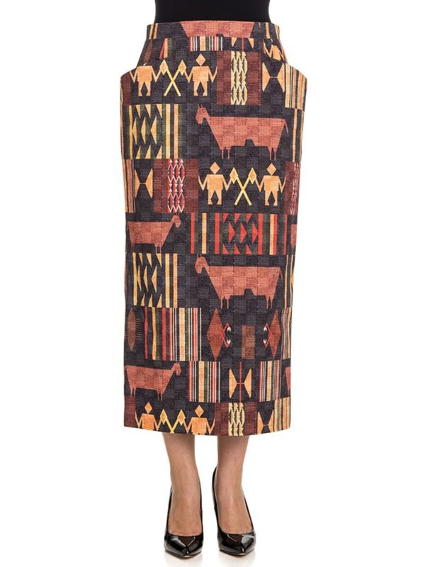 Stella Jean Jupe Longue - Multicolore