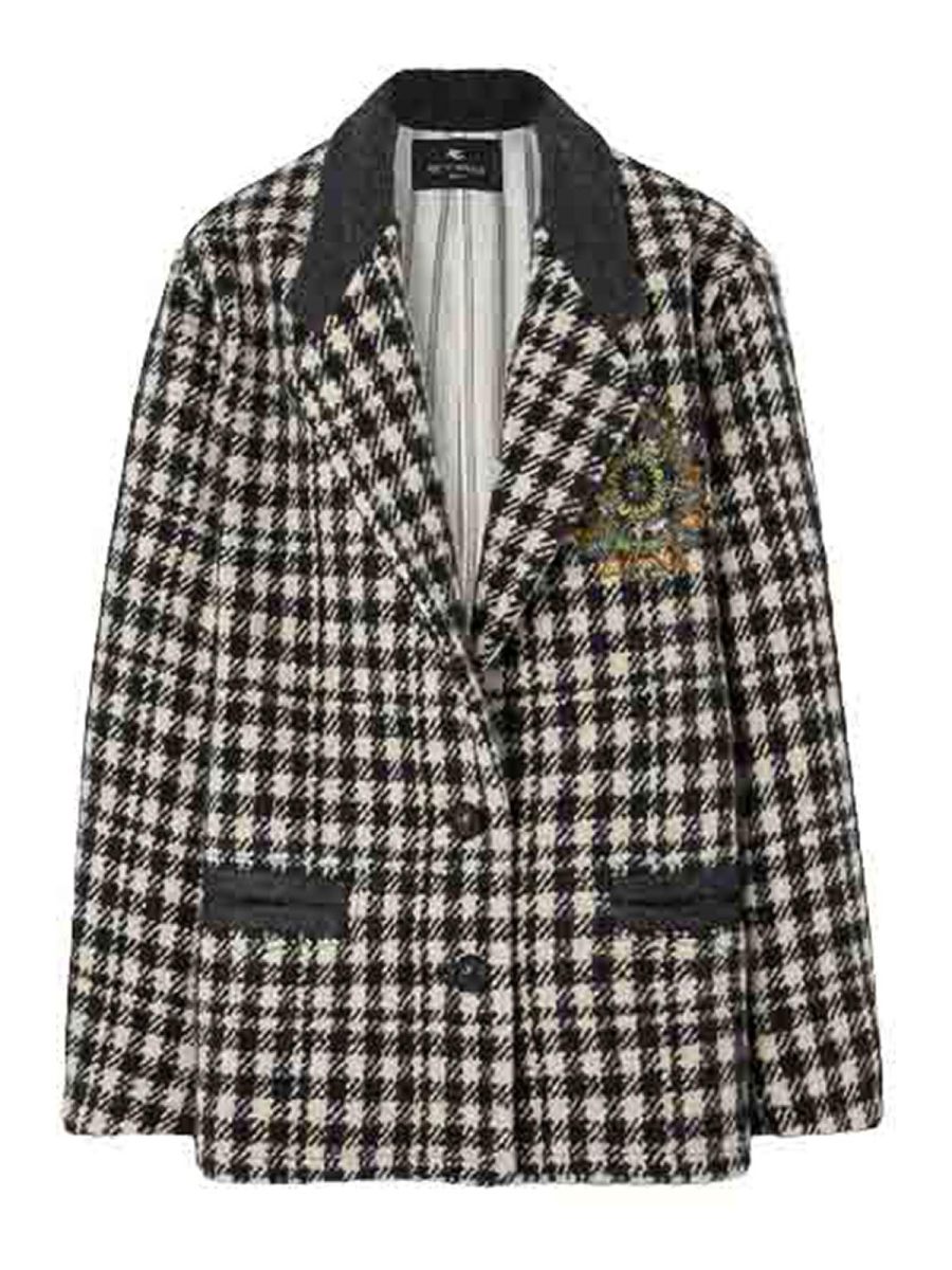 Etro Manteau Court - Blanc