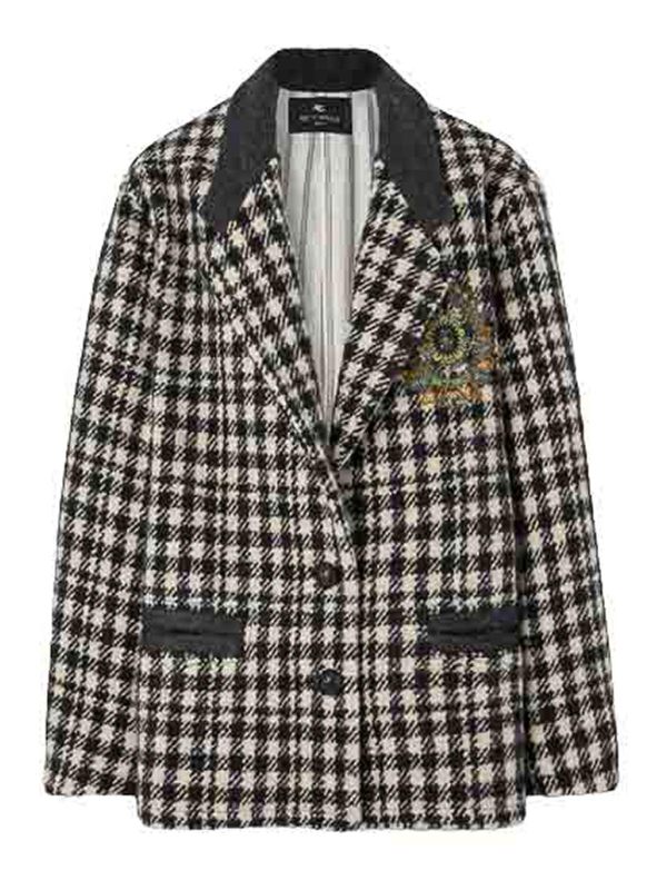 Etro Manteau Court - Blanc