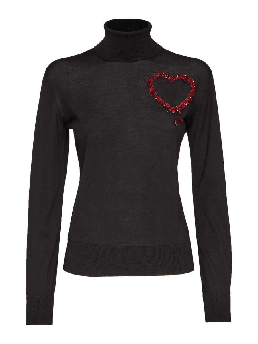 Dsquared2 Pull Col Rond - Noir