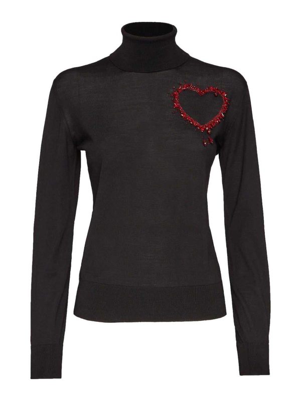 Dsquared2 Pull Col Rond - Noir