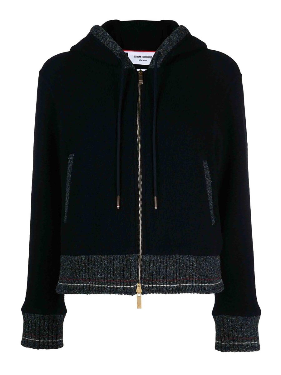 Thom Browne Cardigan - Bleu Foncé