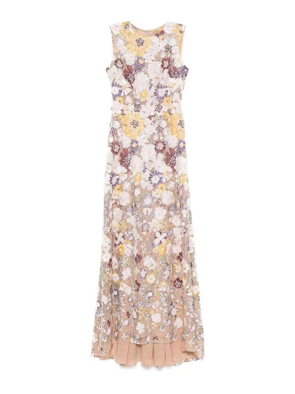 Costarellos Robe Au Genou - Blanc