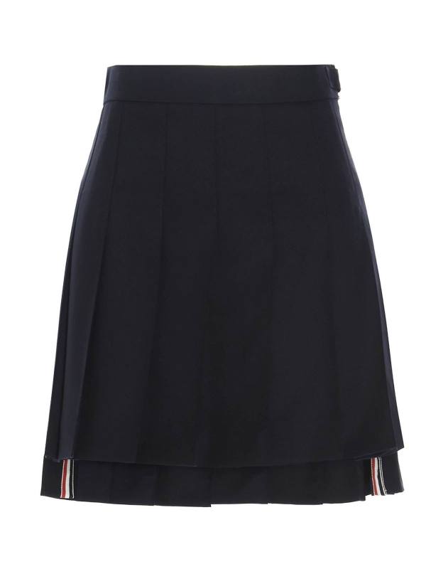 Thom Browne Mini Jupe - Bleu