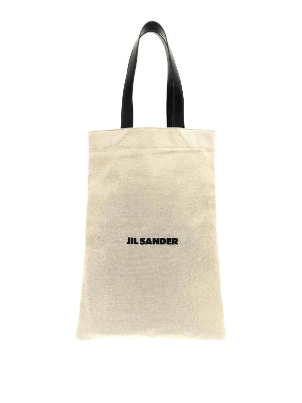 Jil Sander Sac Cabas - Blanc