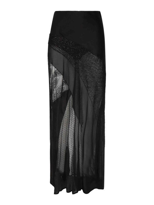 Pinko Jupe Longue - Noir