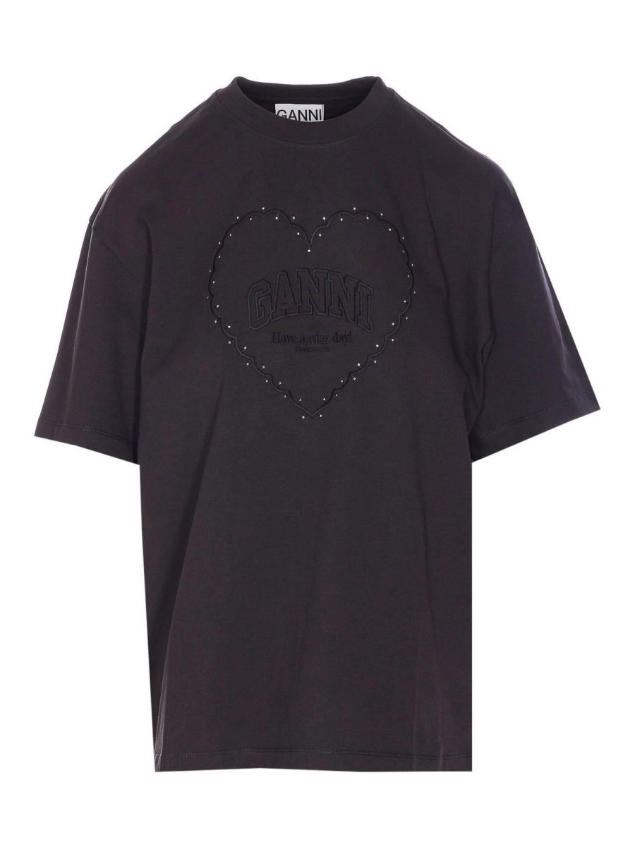 Ganni T-Shirt - Gris