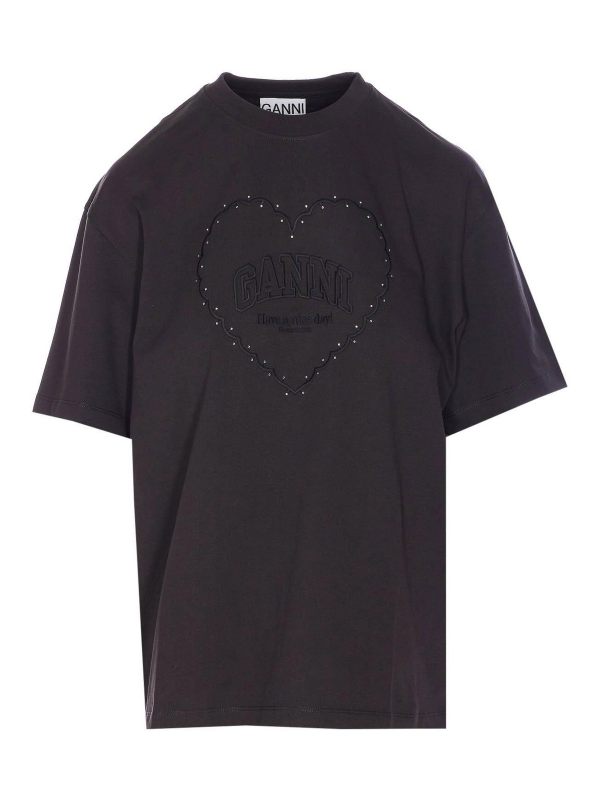 Ganni T-Shirt - Gris