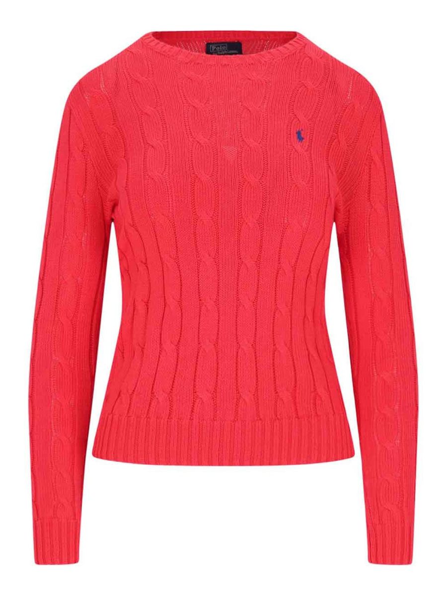 Polo Ralph Lauren Pull Col Rond - Rouge