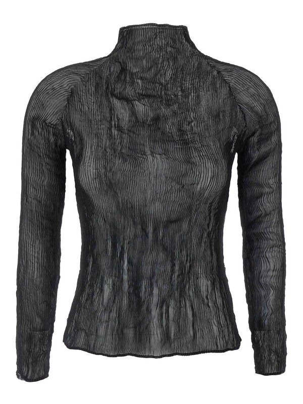 Pleats Please Issey Miyake Cardigan - Noir