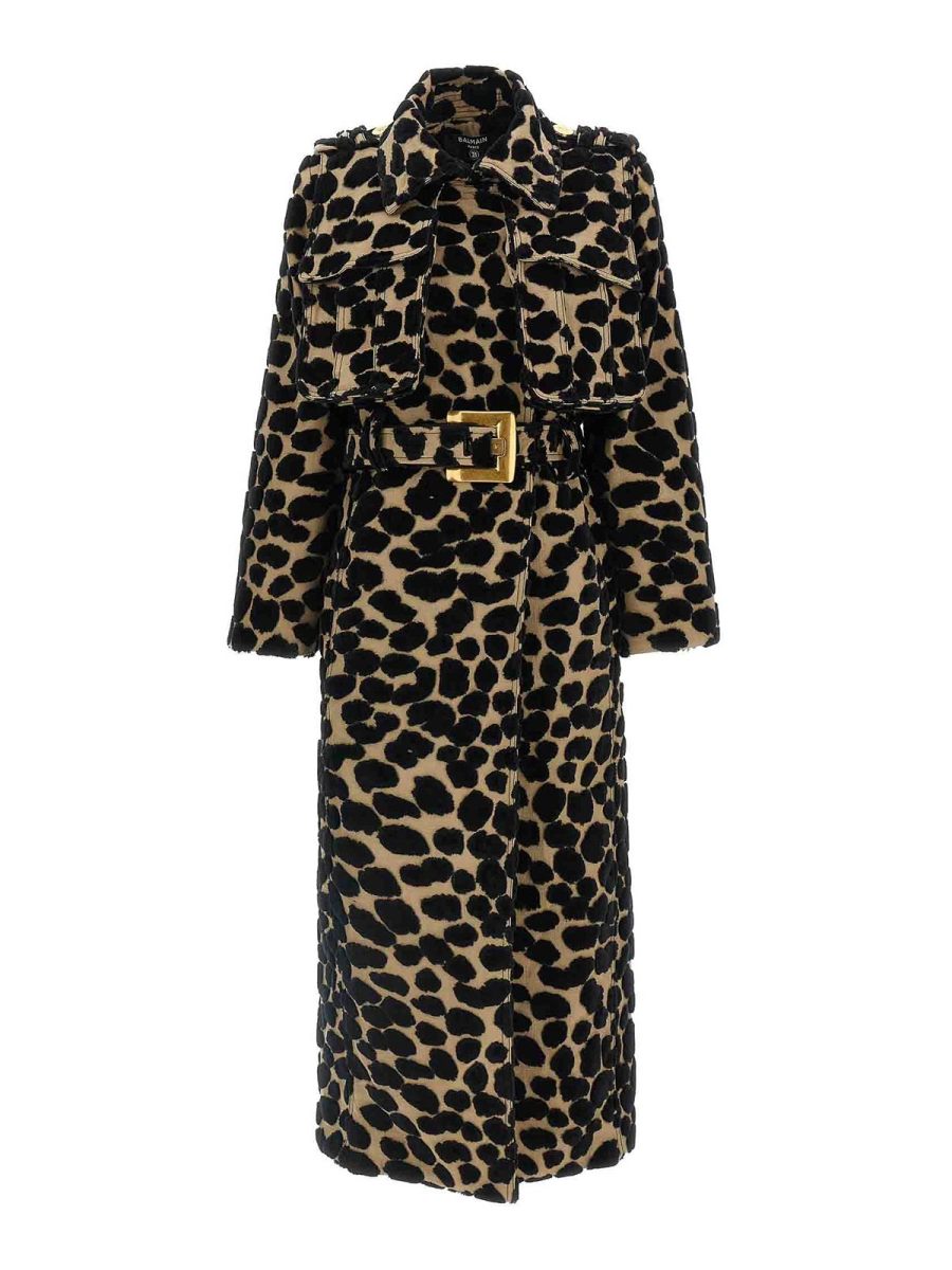 Balmain Manteau Court - Multicolore