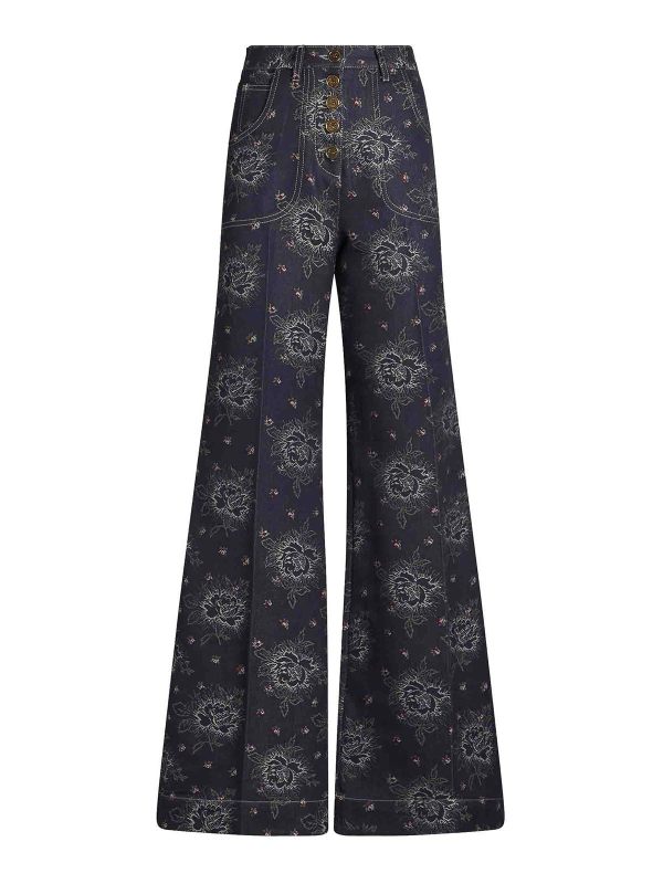 Etro Jean Évasé - Bleu