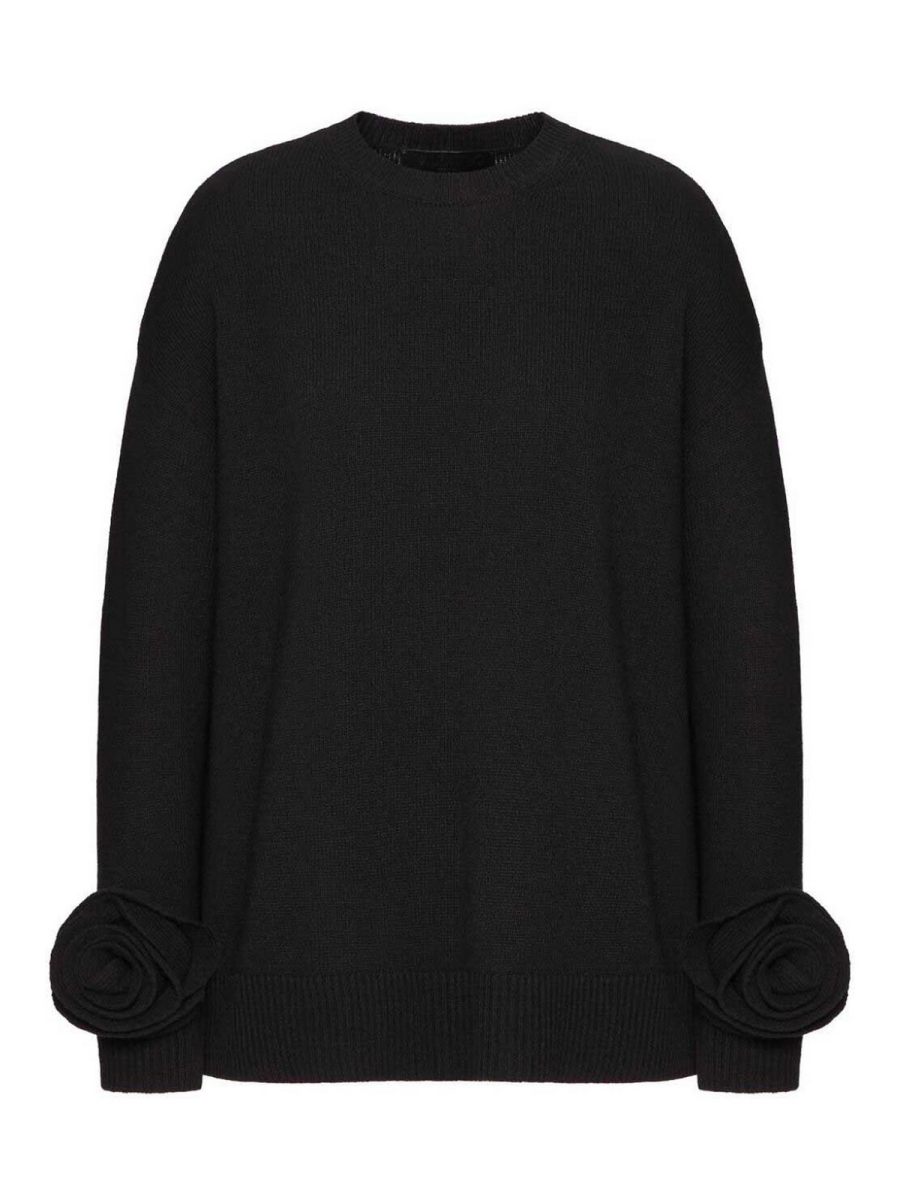 Valentino Garavani Pull Col Rond - Noir