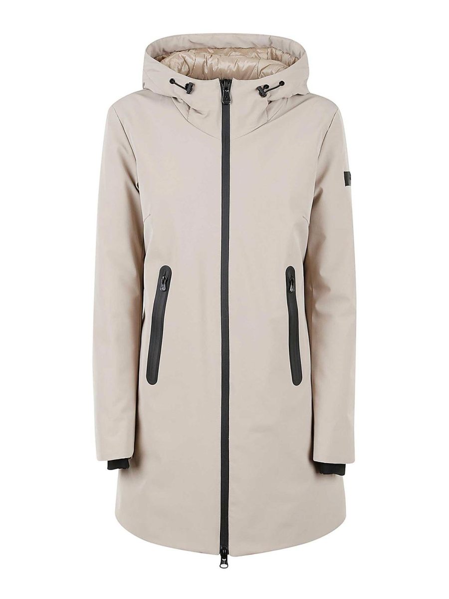 Peuterey Manteau Au Genou - Beige