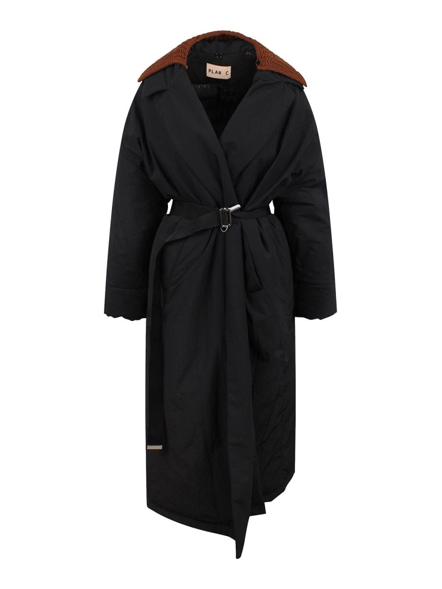 Plan C Manteau Court - Noir