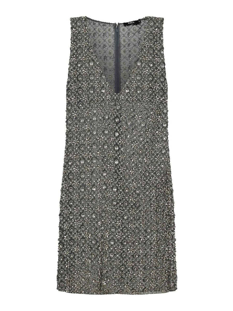 Amen Robe Courte - Gris
