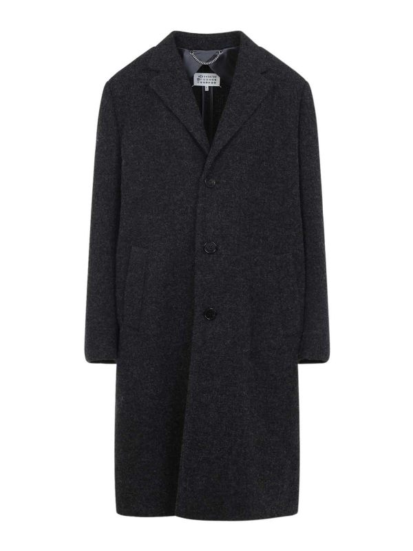 Maison Margiela Manteau Au Genou - Gris