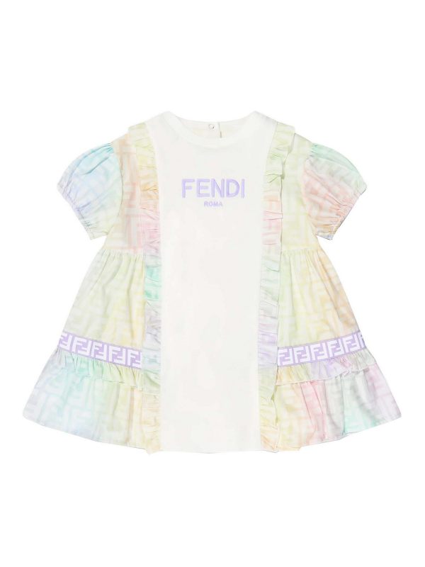 Fendi Jr Maxi Robe - Blanc