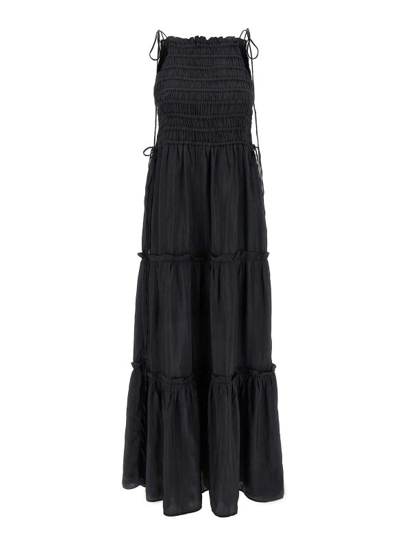 Ganni Robe Au Genou - Gris