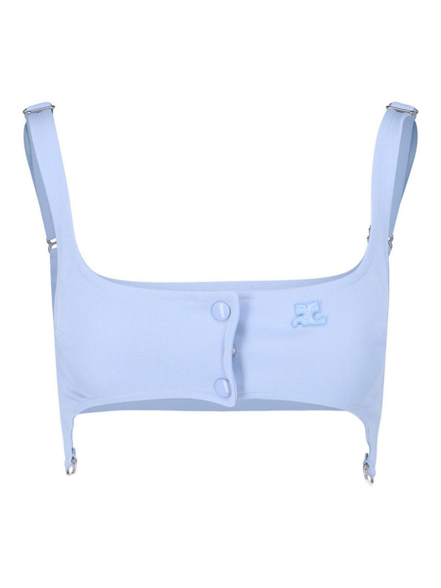 Courreges Top - Bleu