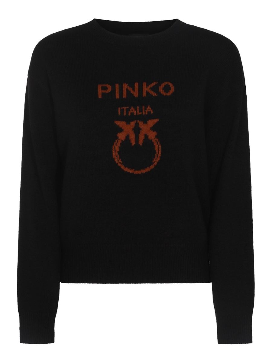 Pinko Pull Col Rond - Noir